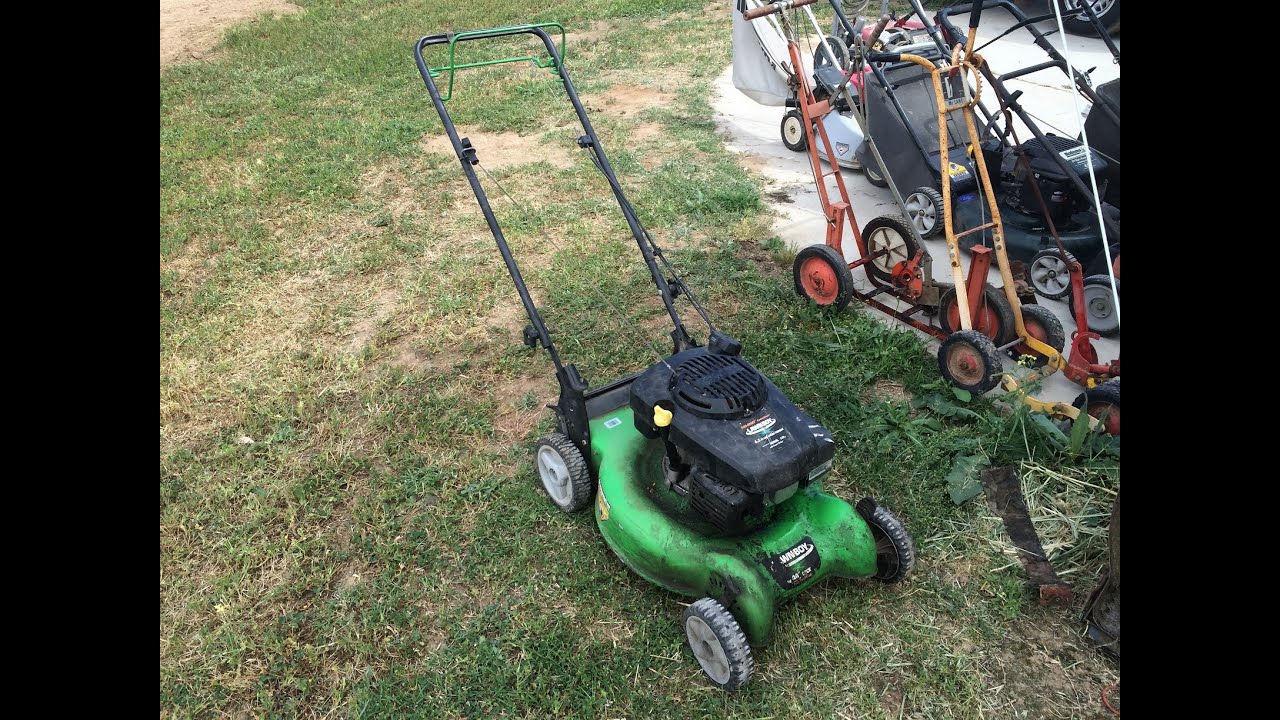 manual push lawn mower home depot