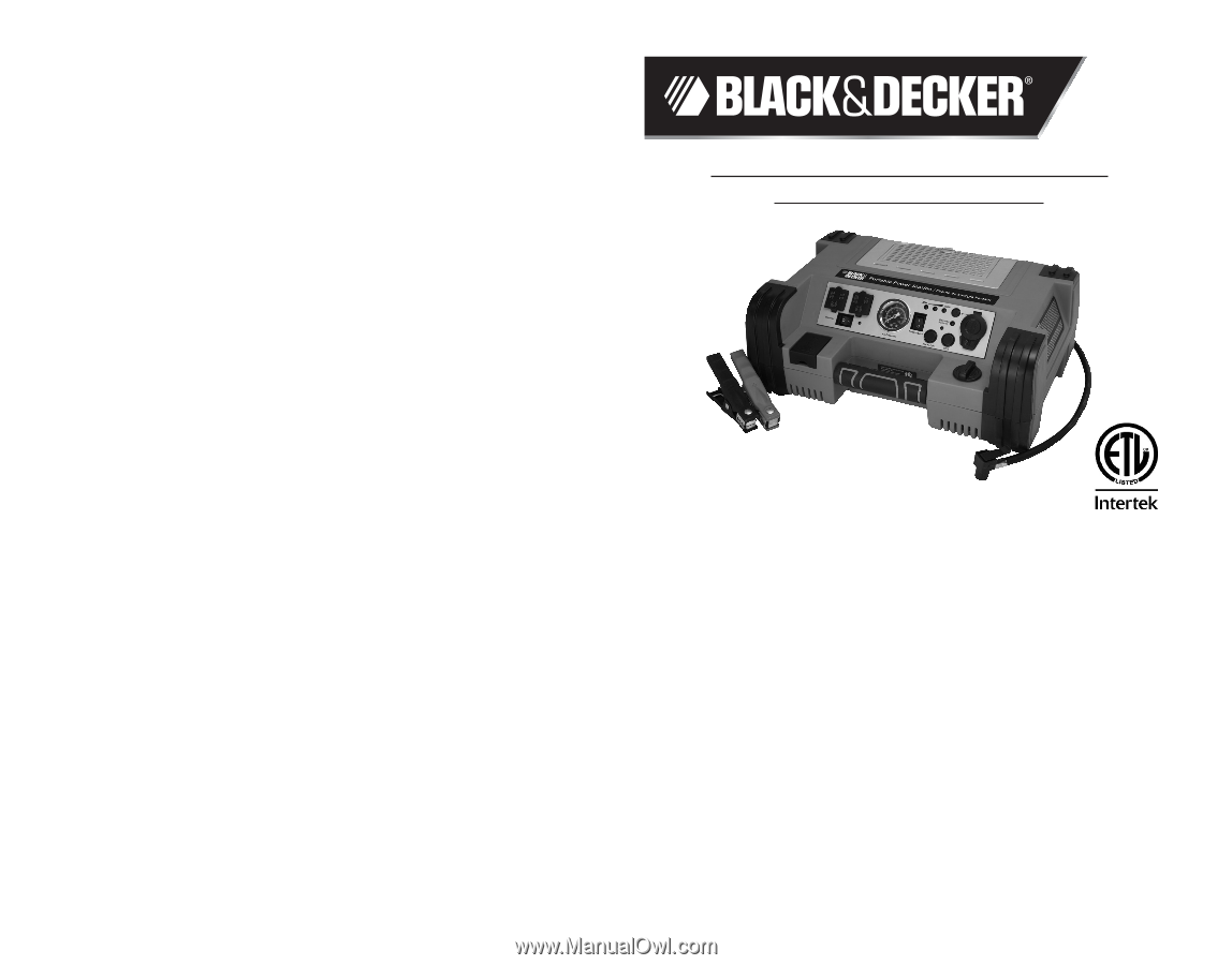 black and decker b2300 manual