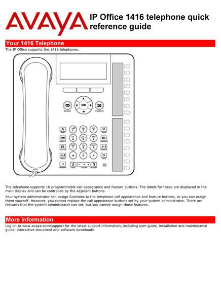 avaya phone system programming manual