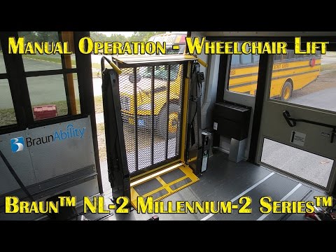 braun millennium series wheelchair lift manual