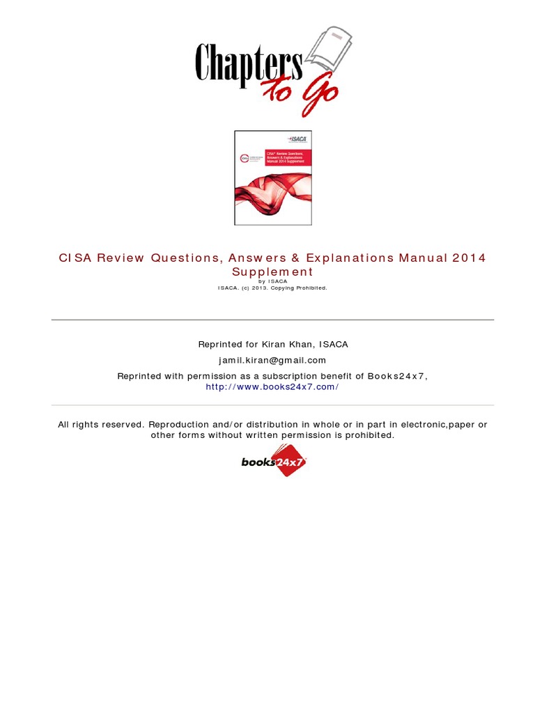 cisa review questions answers & explanations manual 2016 pdf